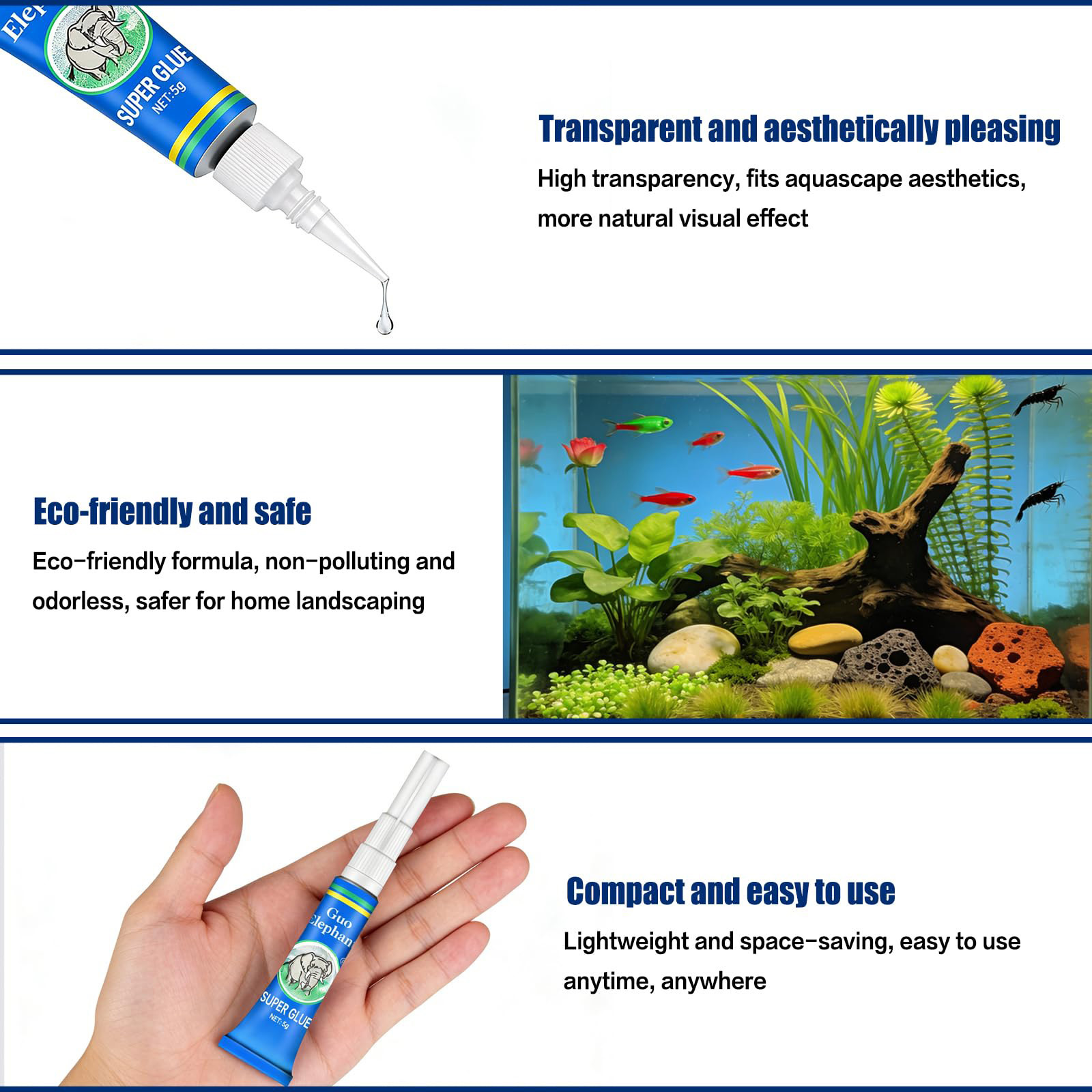 Klej do roślin akwariowych, na – Aquarium Plant Glue Gel recenzja i cena
