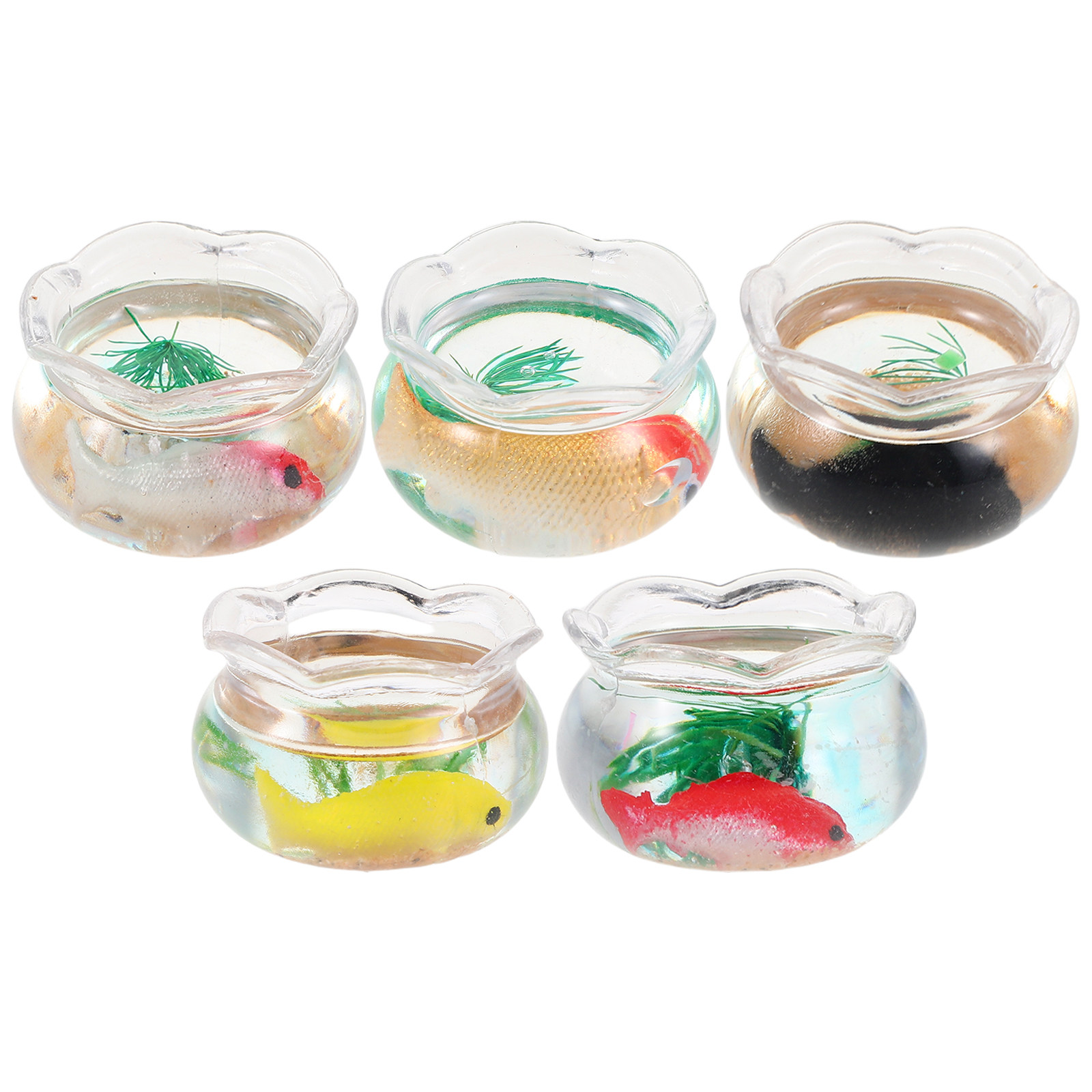 5 szt. miniaturowych akwariów  – Planted Aquarium With Fish recenzja i cena